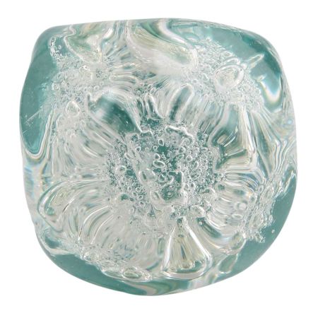 Clear Pentagon Glass Bubble Cabinet Knob